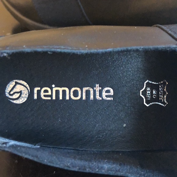 Remonte black leather and fabric pumps size 40/8.5 - Picture 6 of 6